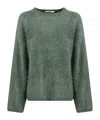 Kangra Cashmere Long-sleeved Sweater In Green