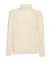 Kangra Cashmere Diamond Pattern Turtleneck Sweater In Nude