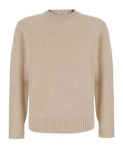 Kangra Cashmere Long-sleeved Crew-neck Shirt In Neutral