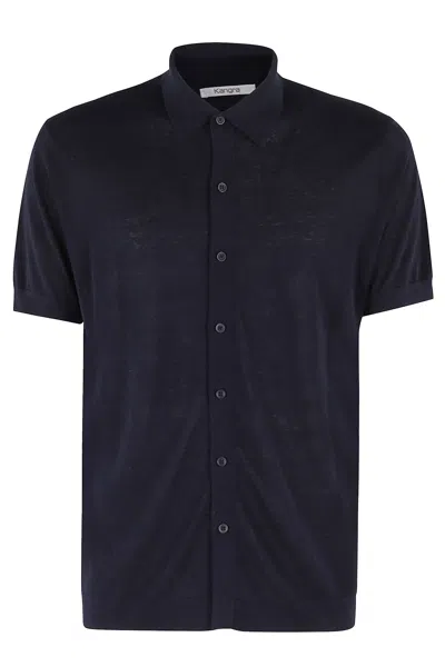 KANGRA CASHMERE MAGLIA CAMICIA MM