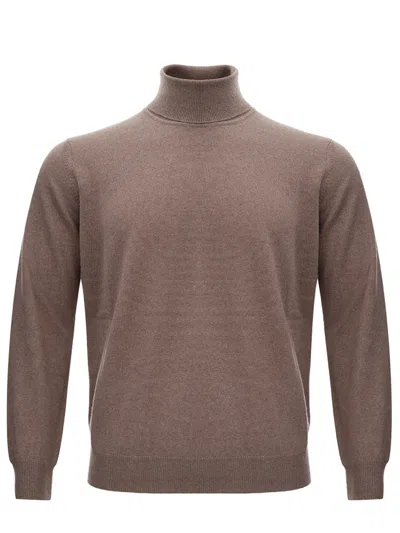 KANGRA CASHMERE MAGLIA DOLCEVITA MIXED WOOL KANGRA