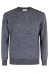 Kangra Cashmere Maglia Girocollo Basico In Gray