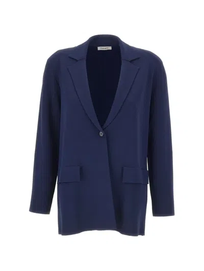 Kangra Cashmere Milano-stitch Single-breasted Blazer In Black