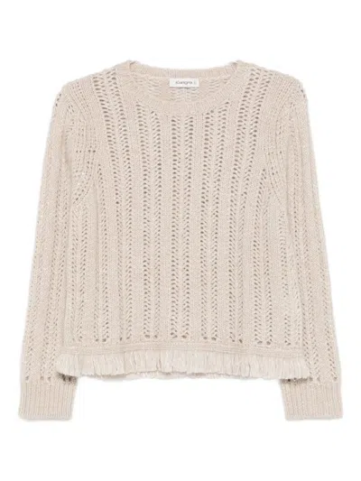 Kangra Cashmere Open-knit Sweater In Neutral