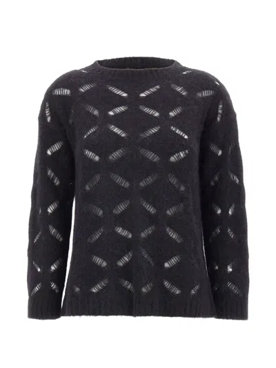 Kangra Cashmere Openwork-knit Sweater In Multi
