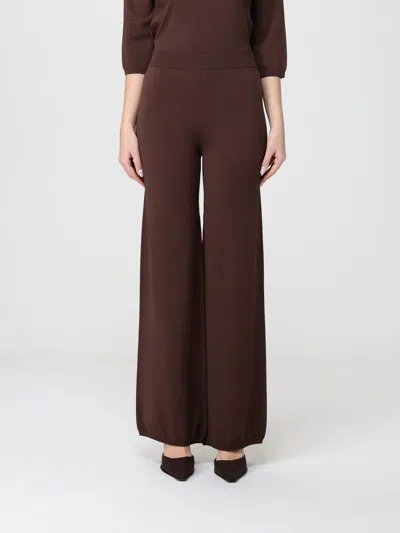 Kangra Cashmere Pants Woman Kangra In Brown