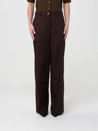 Kangra Cashmere Pants Woman Kangra In Brown