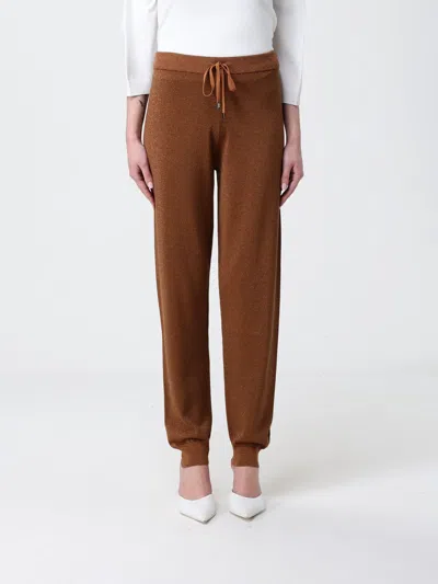 Kangra Cashmere Glitter-effect Drawstring Track Pants In Brown