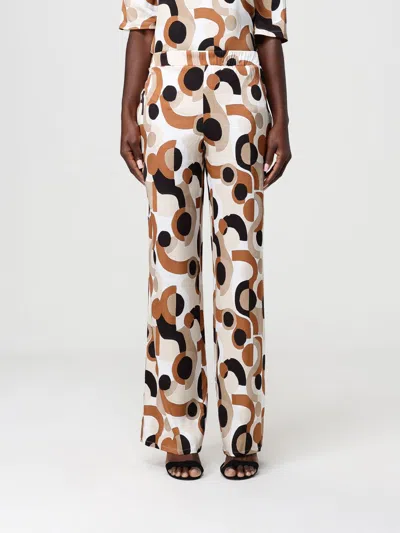 Kangra Cashmere Pants Kangra Woman Color Brown In Multi