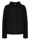 Kangra Cashmere Patch-pocket Cardigan In Black