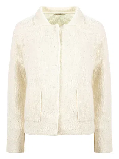 Kangra Cashmere Patch-pocket Cardigan In Neutral