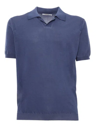 Kangra Cashmere Polo In Blue