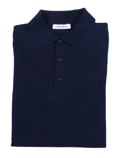 Kangra Cashmere Polo Con Bottoni Rasata Calata In Multi