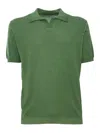 Kangra Cashmere Green Polo In Green