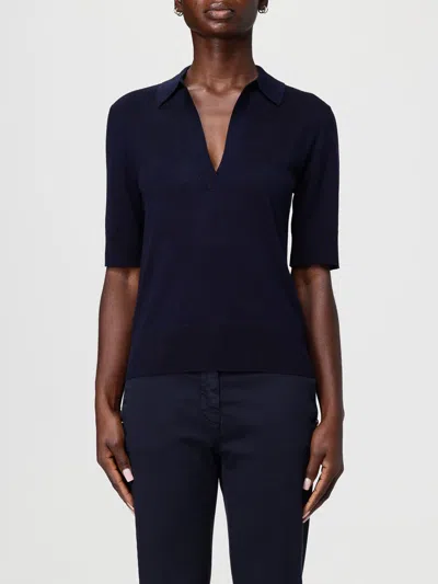 Kangra Cashmere Polo Shirt Kangra Woman Color Blue