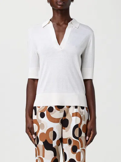 Kangra Cashmere Polo Shirt Kangra Woman Color White