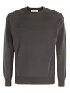 Kangra Cashmere Raglan-sleeve Crew-neck Sweater In Burgundy