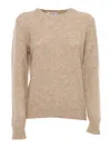 Kangra Cashmere Regular Fit Crewneck Sweater In Brown