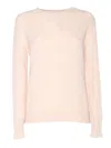 Kangra Cashmere Regular Fit Crewneck Sweater In White
