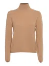 Kangra Cashmere Regular Fit Turtleneck Sweater In Brown