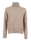 Kangra Cashmere Regular Fit Turtleneck Sweater In Gray