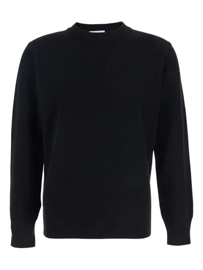 Kangra Cashmere Ribbed Crew-neck Sweater In Blue