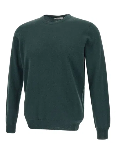 Kangra Cashmere Ribbed Crew-neck Sweater In Green
