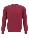 Kangra Cashmere Ribbed Crew-neck Sweater In Red