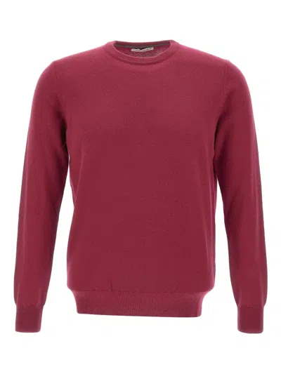 Kangra Cashmere Ribbed Crew-neck Sweater In Red