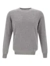 Kangra Cashmere Ribbed-cuff Cashmere Sweater In Gray