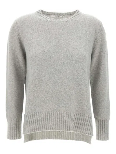 Kangra Cashmere Ribbed Jumper In Gray