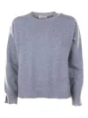 Kangra Cashmere Ribbed Sweater In Gray