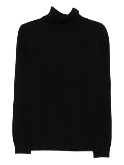 KANGRA CASHMERE RIBBED TURTLENECK SWEATER IN WOOL