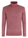 Kangra Cashmere Ribbed Turtleneck Sweater In Red