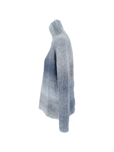 Kangra Cashmere Ribbed-knit Roll-neck Sweater In Blue