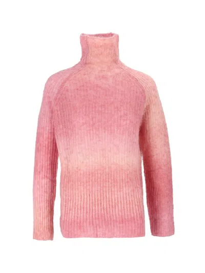 Kangra Cashmere Ribbed-knit Roll-neck Sweater In Pink