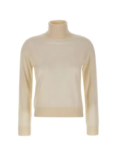 Kangra Cashmere Ribbed-trim Turtleneck Sweater In Neutral