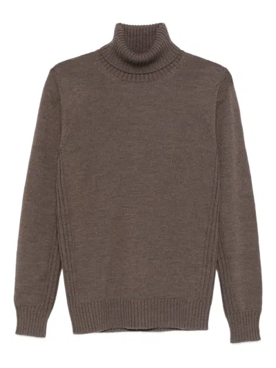 Kangra Cashmere Roll-neck Knitwear In Brown
