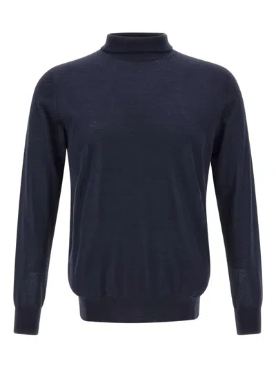 Kangra Cashmere Roll-neck Sweater In Blue
