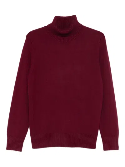 Kangra Cashmere Roll-neck Sweater In Burgundy