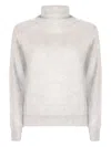 Kangra Cashmere Roll-neck Sweater In Gray
