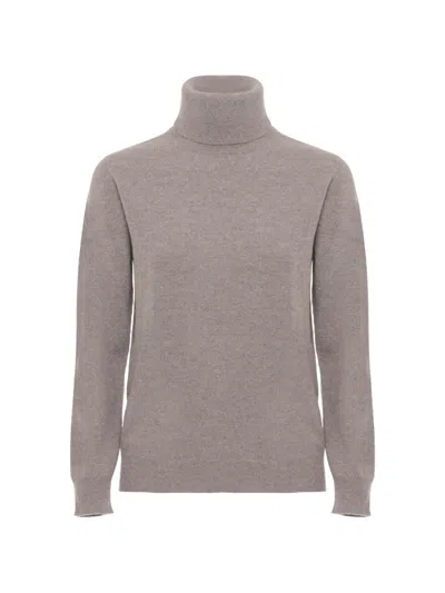 Kangra Cashmere Roll-neck Sweater In Gray
