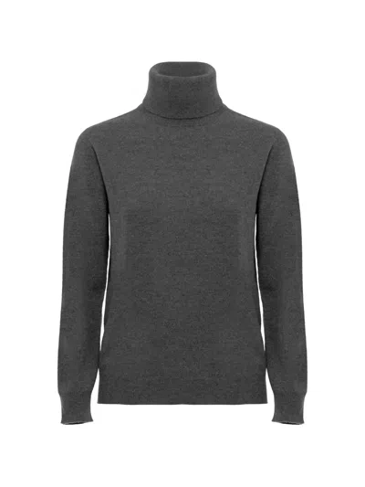 Kangra Cashmere Roll-neck Sweater In Gray