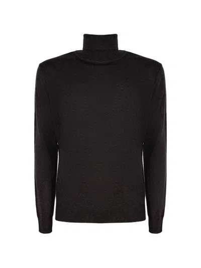 Kangra Cashmere Roll-neck Sweater In Black