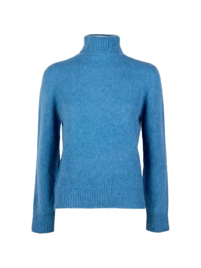 Kangra Cashmere Roll-neck Sweater In Blue