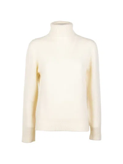 Kangra Cashmere Roll-neck Sweater In White