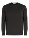 Kangra Cashmere Round-neck Cashmere Sweater In Gray