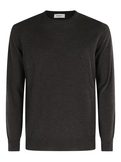 Kangra Cashmere Round-neck Cashmere Sweater In Gray