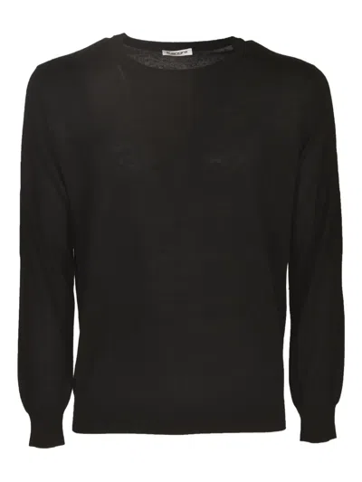 Kangra Cashmere Round-neck Sweater In Black