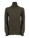 Kangra Cashmere Seamless Regular Fit Turtleneck Sweater In Multi